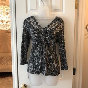 💐3 for $10 Jones New York Faux Lace Career Blouse
